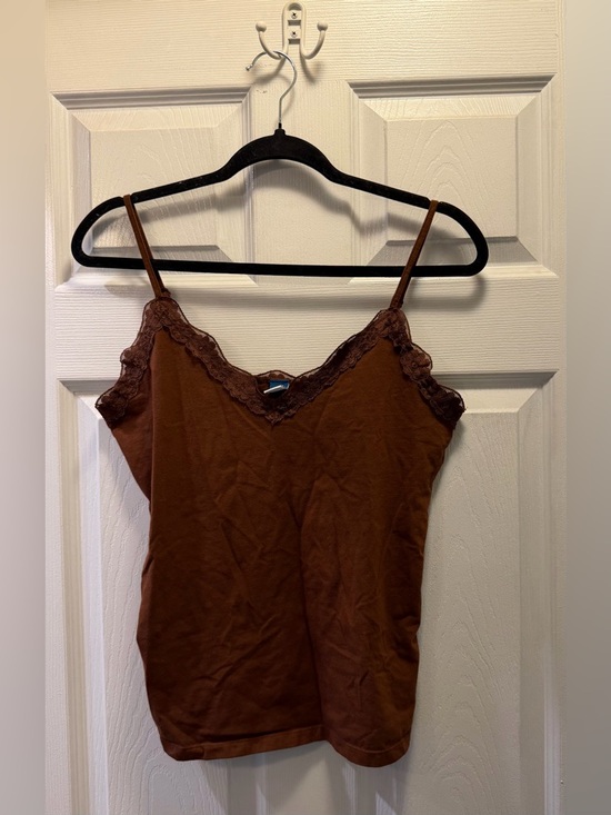 Old Navy Tops - Old Navy Brown Lace-Trim Camisole